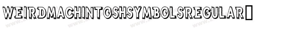 WeirdMachintoshSymbolsRegular-VB3B字体转换