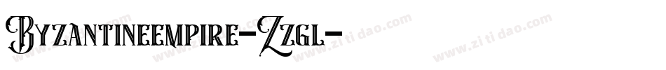 Byzantineempire-Zzgl字体转换