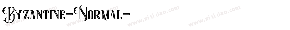 Byzantine-Normal字体转换