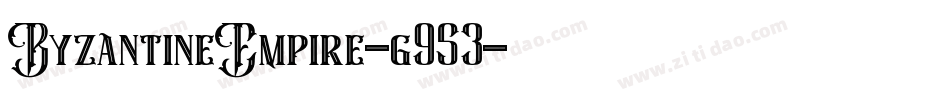 ByzantineEmpire-g953字体转换