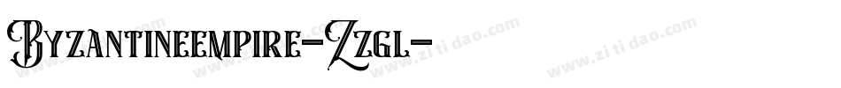 Byzantineempire-Zzgl字体转换