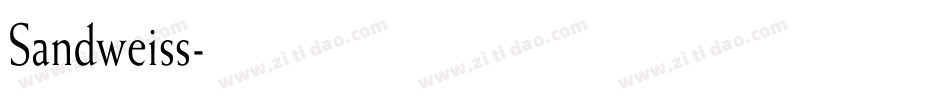 Sandweiss字体转换