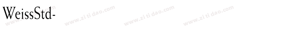 WeissStd字体转换