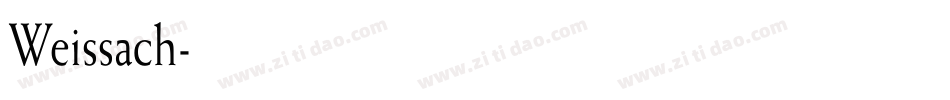 Weissach字体转换