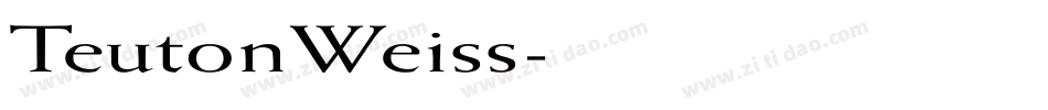 TeutonWeiss字体转换