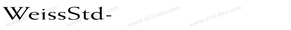 WeissStd字体转换