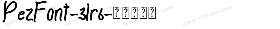 PezFont-3lr6字体转换