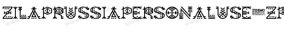 ZilapRussiaPersonalUse-ZPZx字体转换