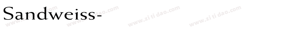 Sandweiss字体转换