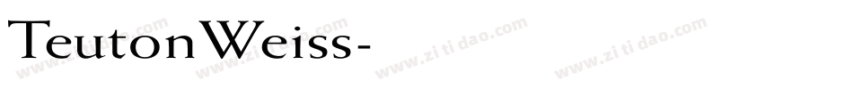 TeutonWeiss字体转换
