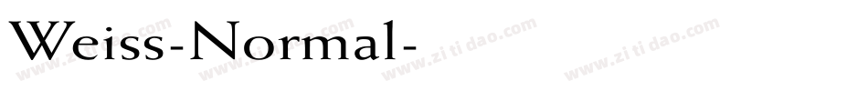 Weiss-Normal字体转换