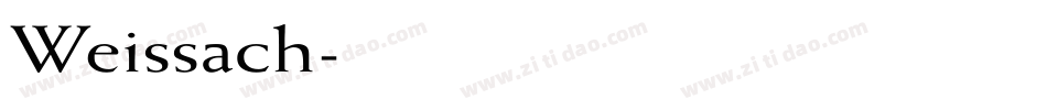 Weissach字体转换