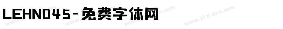 LEHN045字体转换