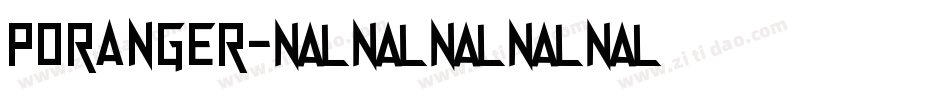 PORANGER字体转换