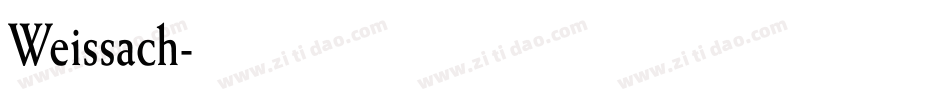 Weissach字体转换