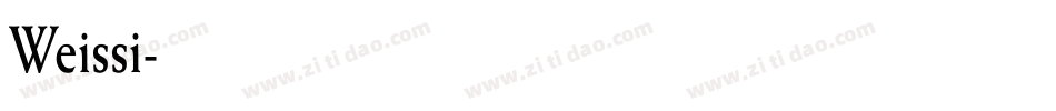 Weissi字体转换