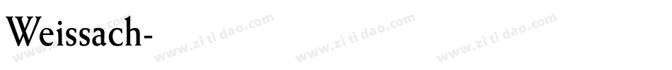 Weissach字体转换