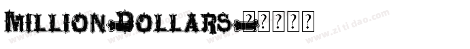 Million-Dollars字体转换