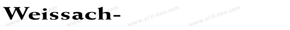 Weissach字体转换