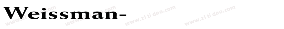 Weissman字体转换