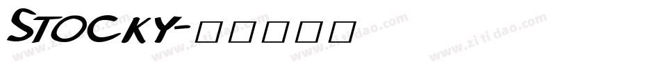 Stocky字体转换