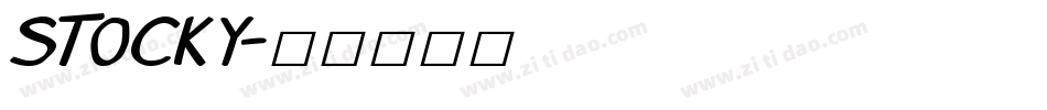 Stocky字体转换