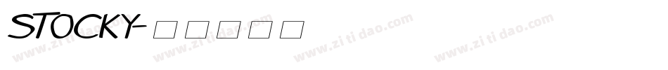 Stocky字体转换