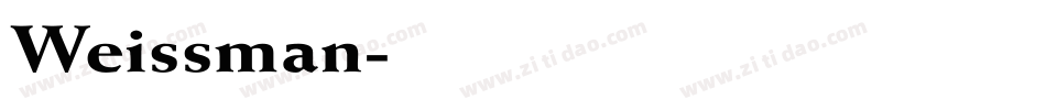 Weissman字体转换