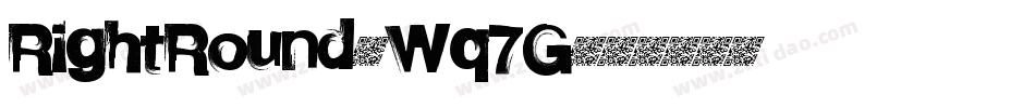 RightRound-Wq7G字体转换
