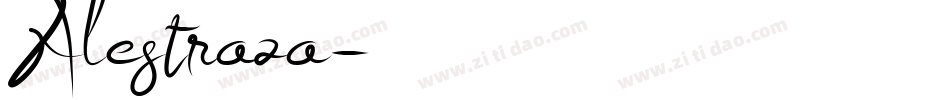 Alestraza字体转换