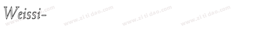Weissi字体转换