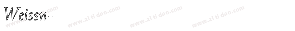 Weissn字体转换