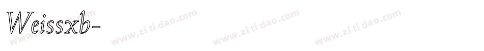 Weissxb字体转换