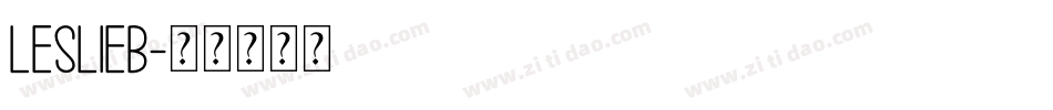 LESLIEB字体转换
