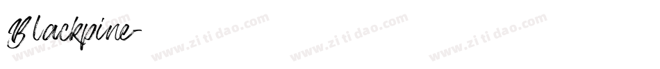 Blackpine字体转换