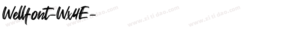 Wellfont-Wx4E字体转换