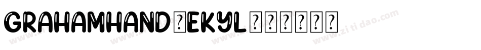 Grahamhand-eKYl字体转换