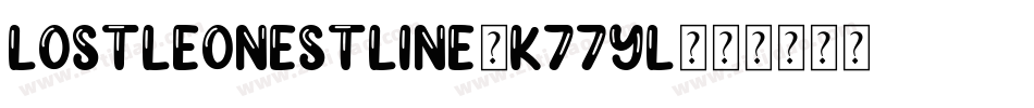 LostLeonestLine-K77Yl字体转换