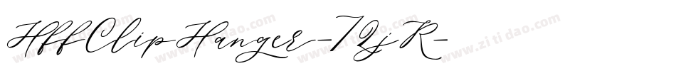HffClipHanger-7ZjR字体转换