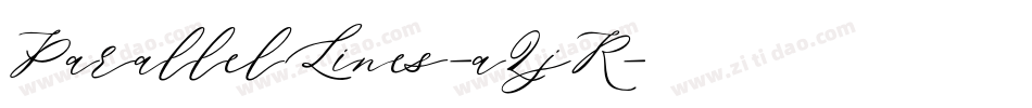 ParallelLines-aZjR字体转换 ParallelLines-aZjR字体转换