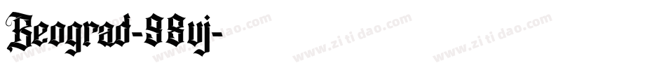 Beograd-98vj字体转换