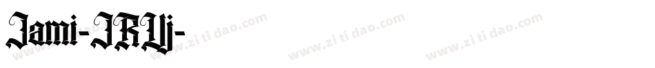Jami-JRVj字体转换