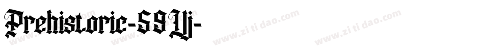 Prehistoric-59Vj字体转换