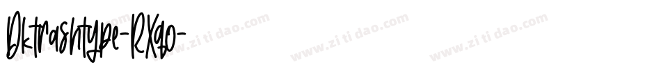 Dktrashtype-RXqo字体转换