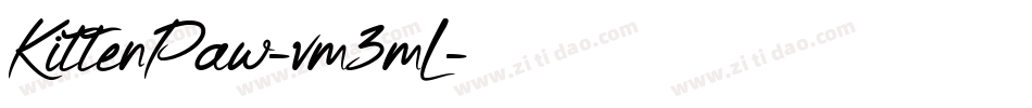 KittenPaw-vm3mL字体转换