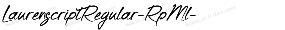 LaurenscriptRegular-RpMl字体转换