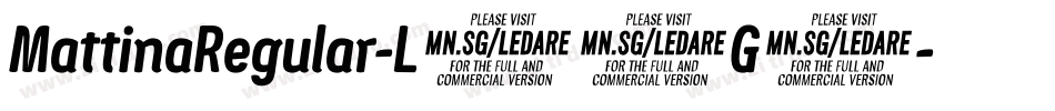 MattinaRegular-L38G5字体转换