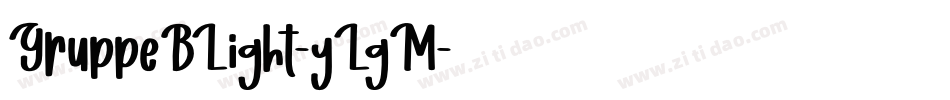 GruppeBLight-yLgM字体转换