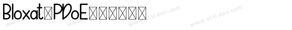 Bloxat-PDoE字体转换