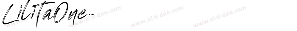 LilitaOne字体转换